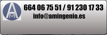 info@amingenio.es 664 06 75 51 / 91 230 17 33
