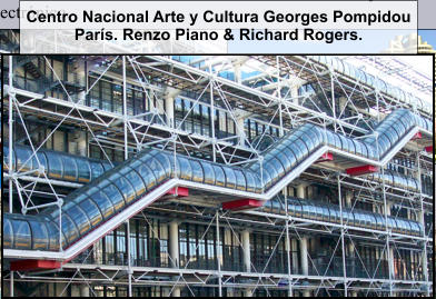 Centro Nacional Arte y Cultura Georges Pompidou París. Renzo Piano & Richard Rogers.